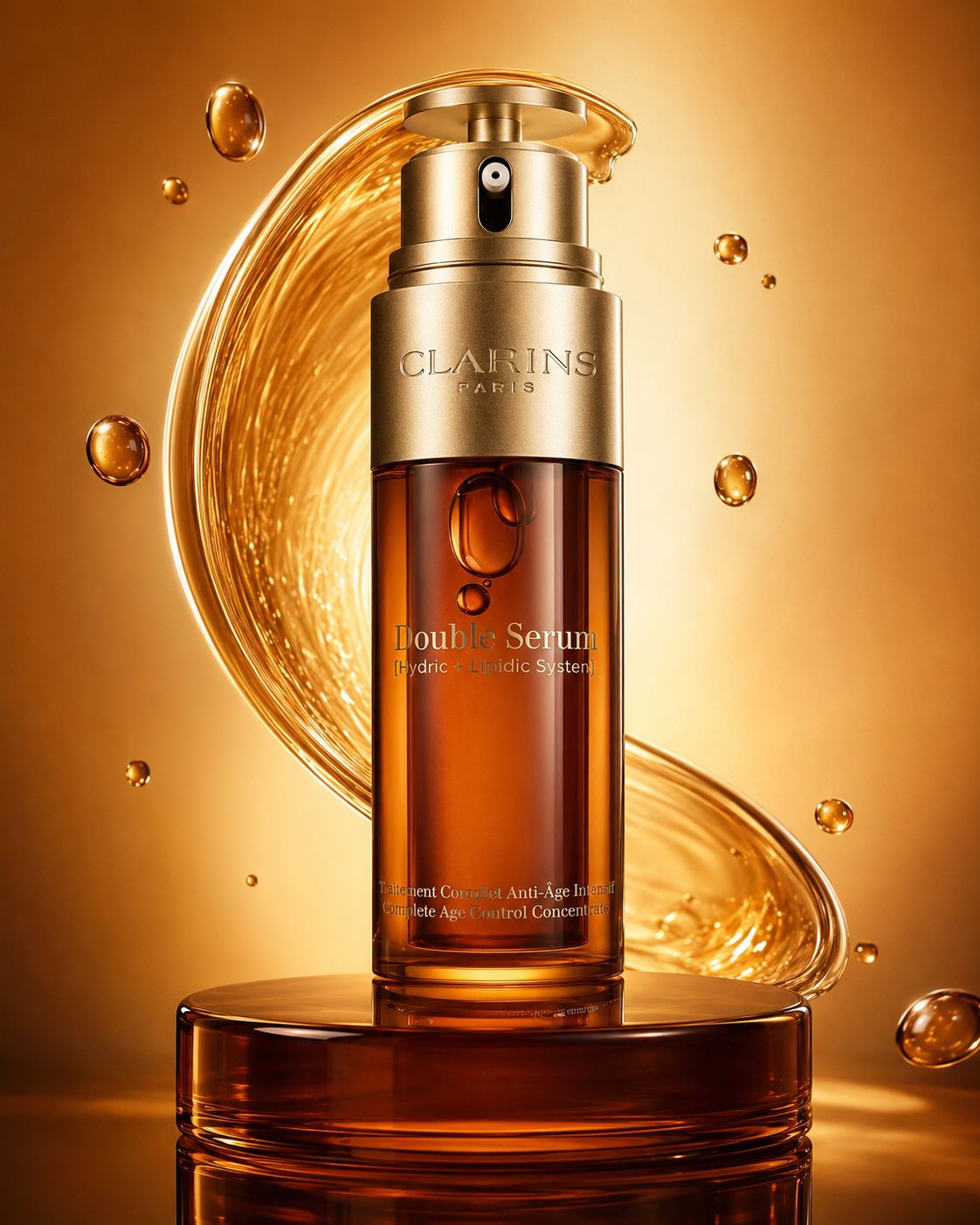 Clarins Paris Double Serum – Age-Defying Double Serum | سيروم كلارنس المضاد لعلامات تقدم السن