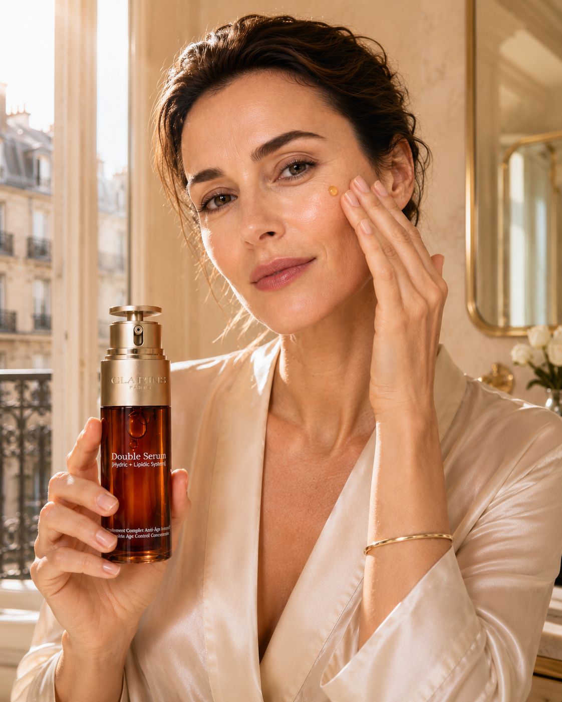 Clarins Paris Double Serum – Age-Defying Double Serum | سيروم كلارنس المضاد لعلامات تقدم السن